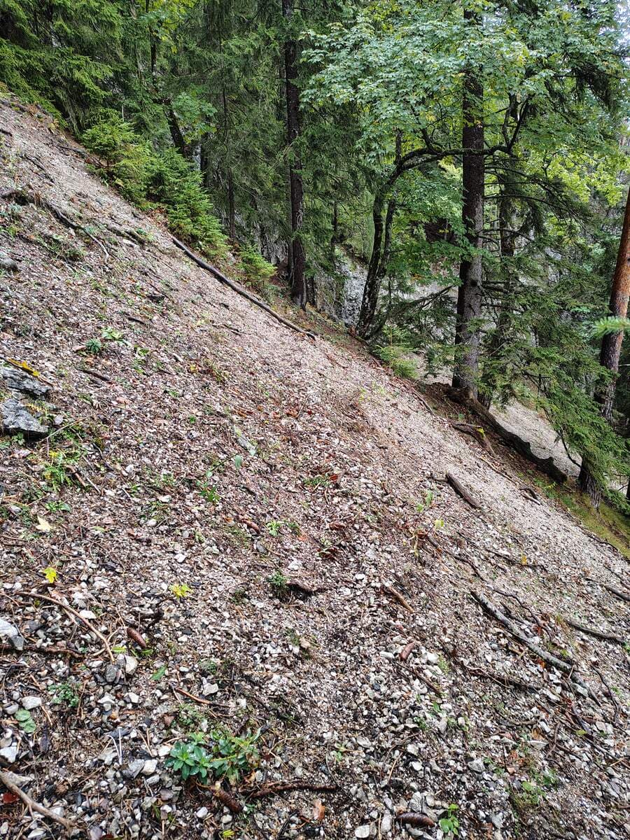 Abermals eine Geröllhalde