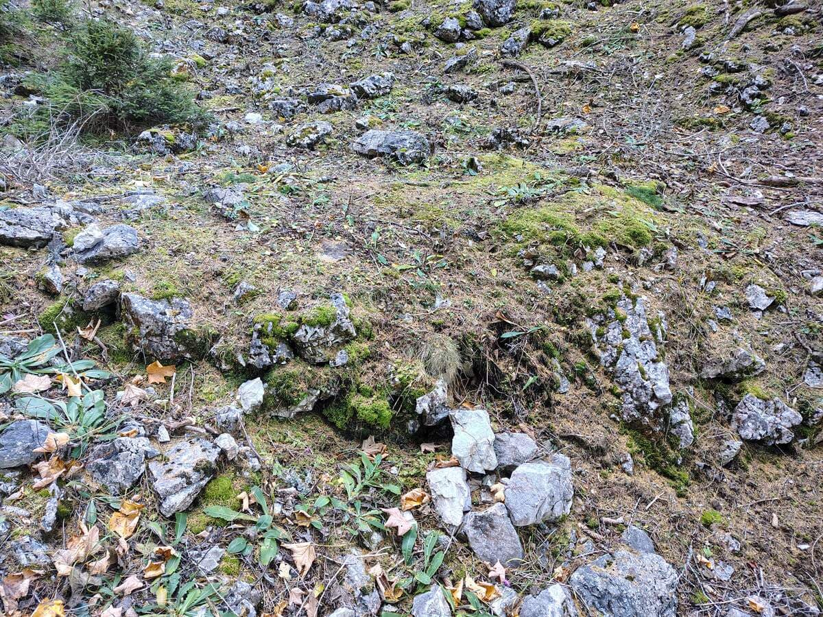 Fundament einer Hütte