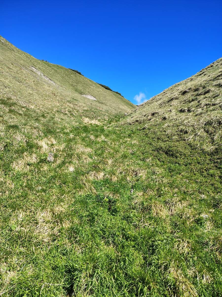 Ausstieg am Hochplateau