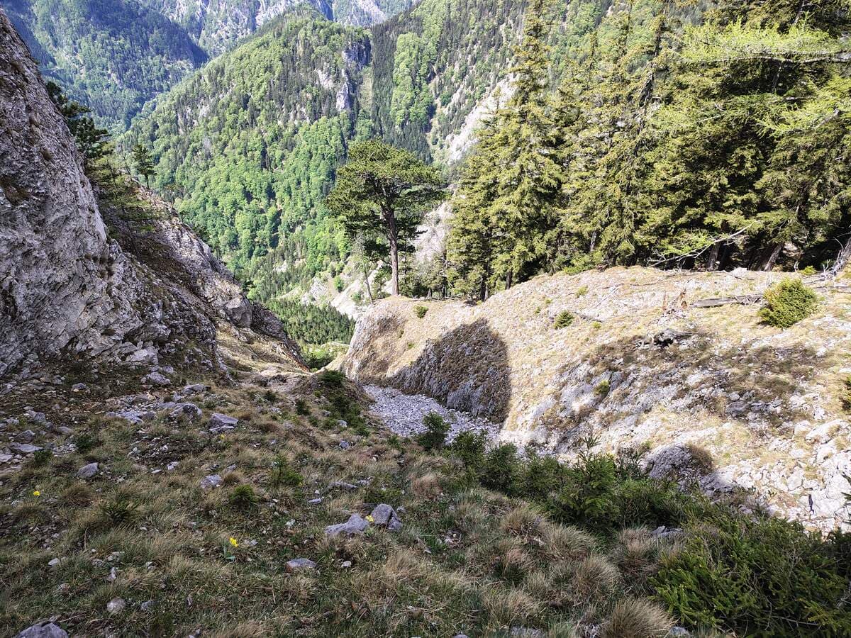 Neben der Rinne unter der Lucketen Mauer