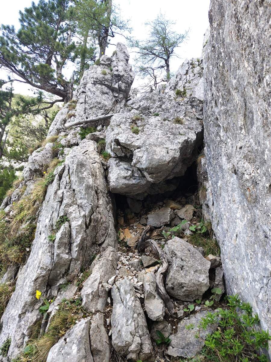 Größerer Fels mit Kletterstelle