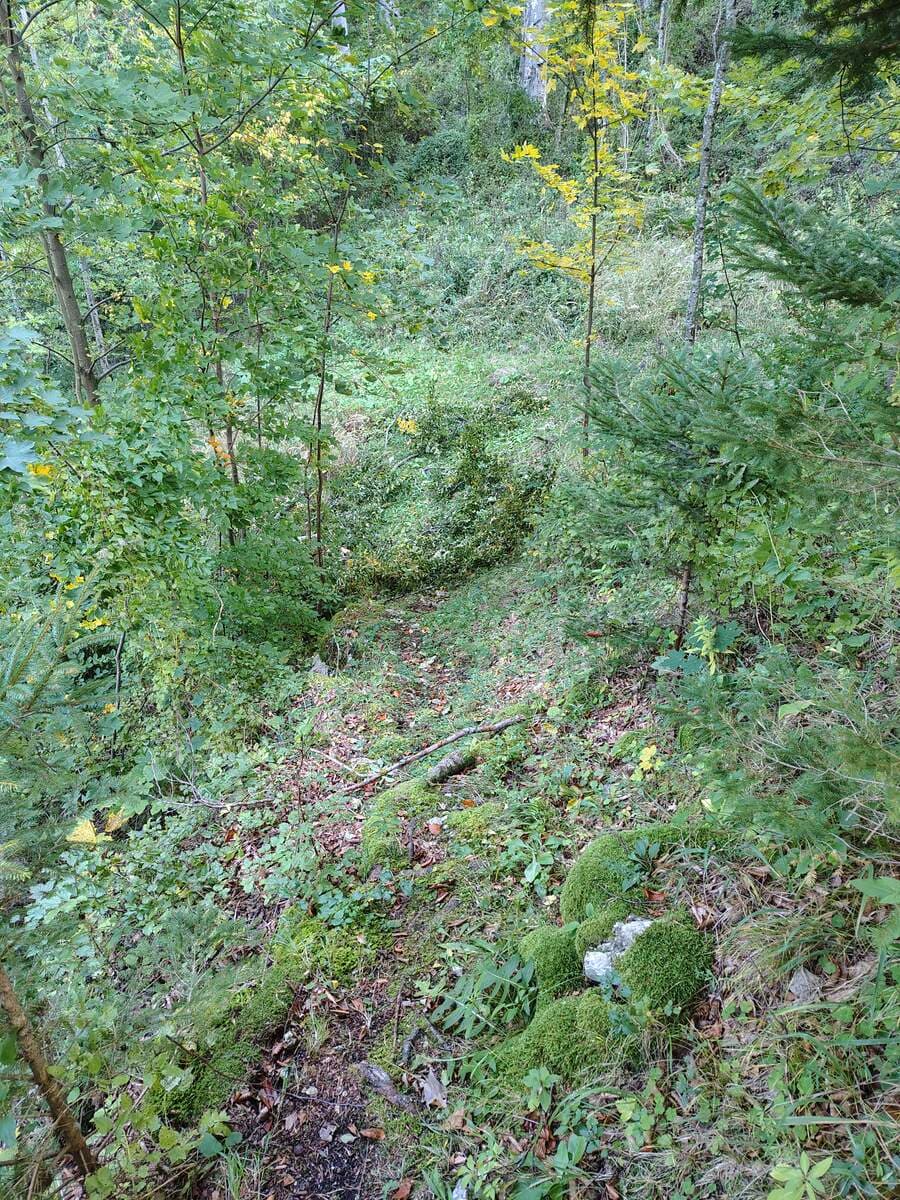 Hinter der Jägerkabine