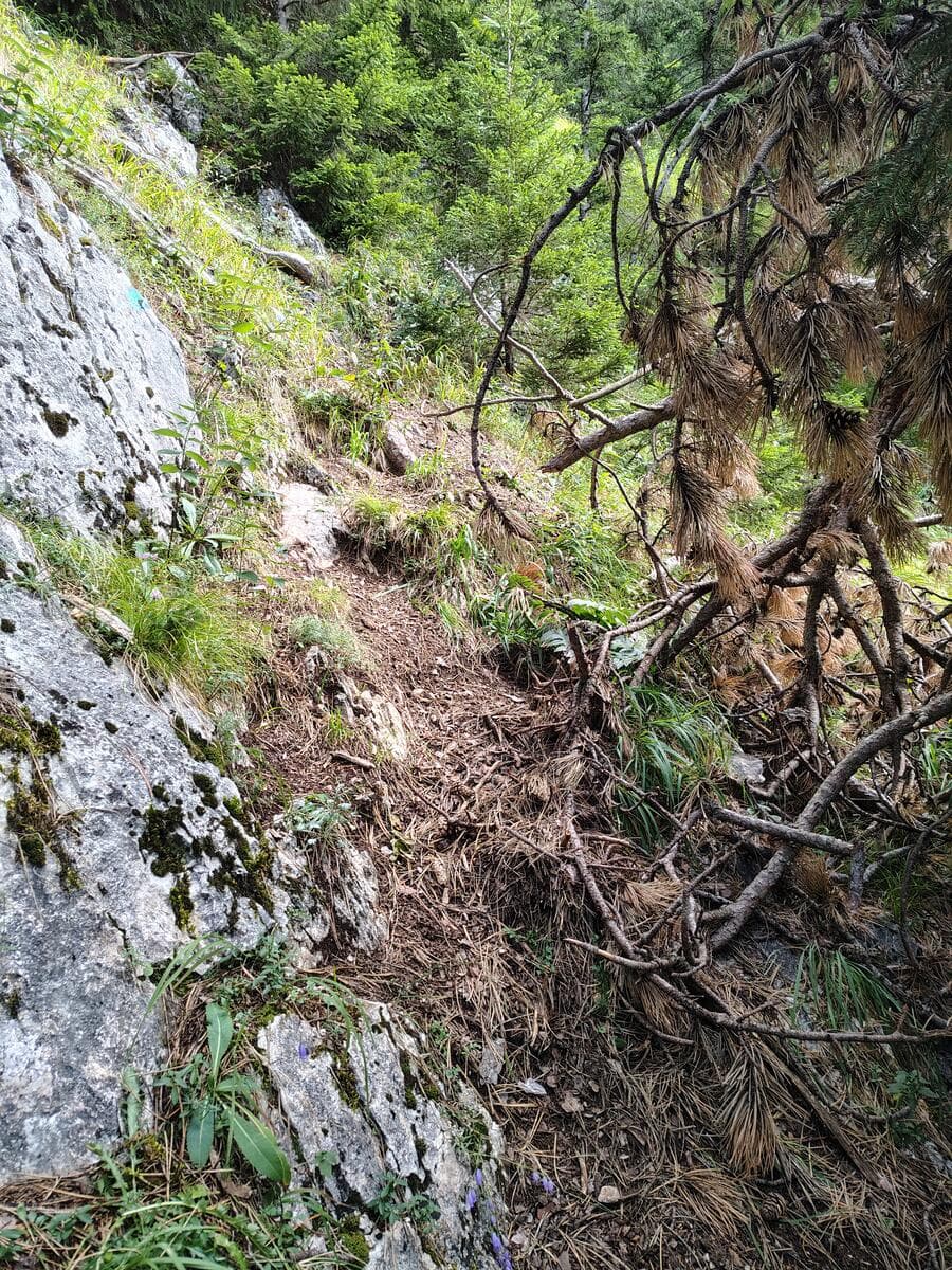 Felsige und enge Passage