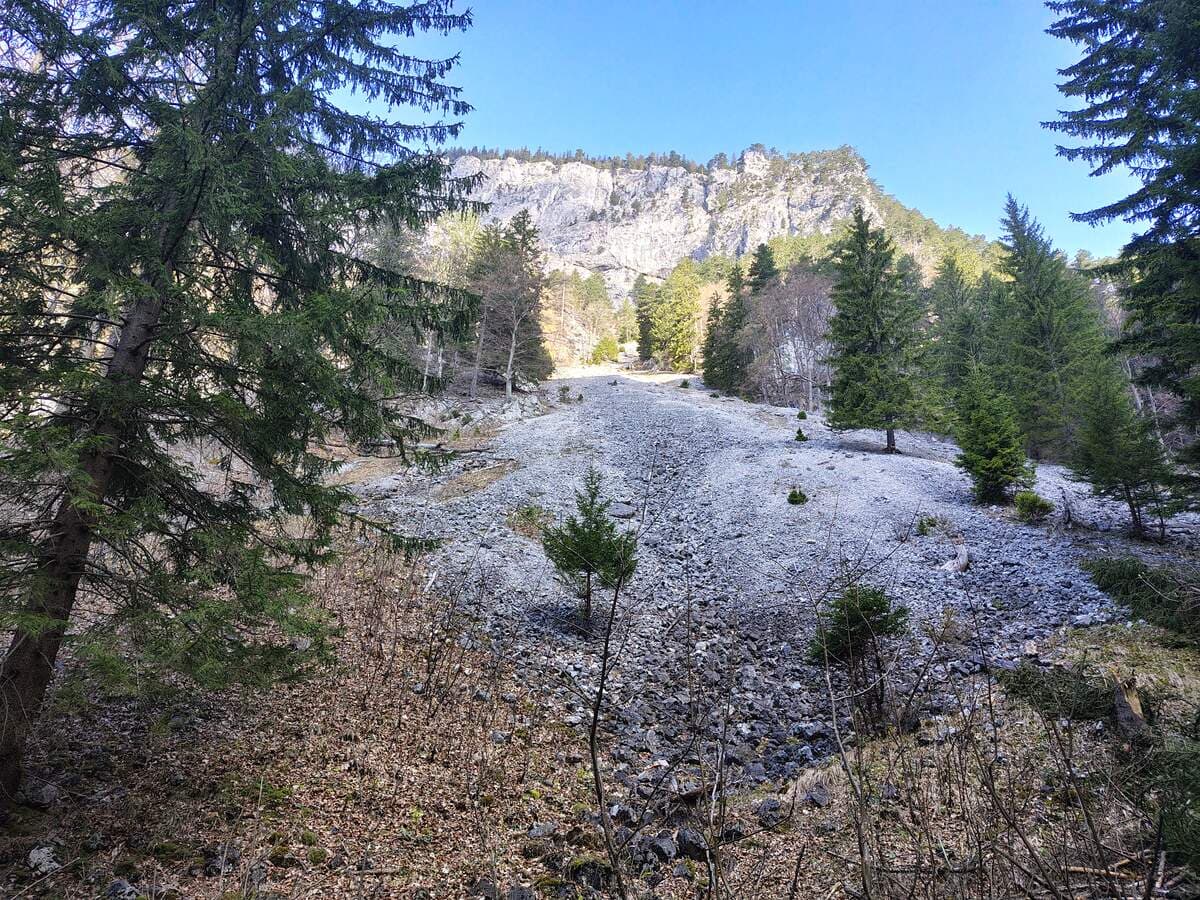 Schutthalde vom Hochgang