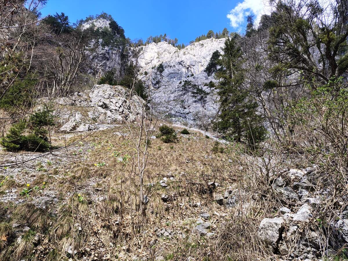 Blick nach links zu DAS SCHIECHE