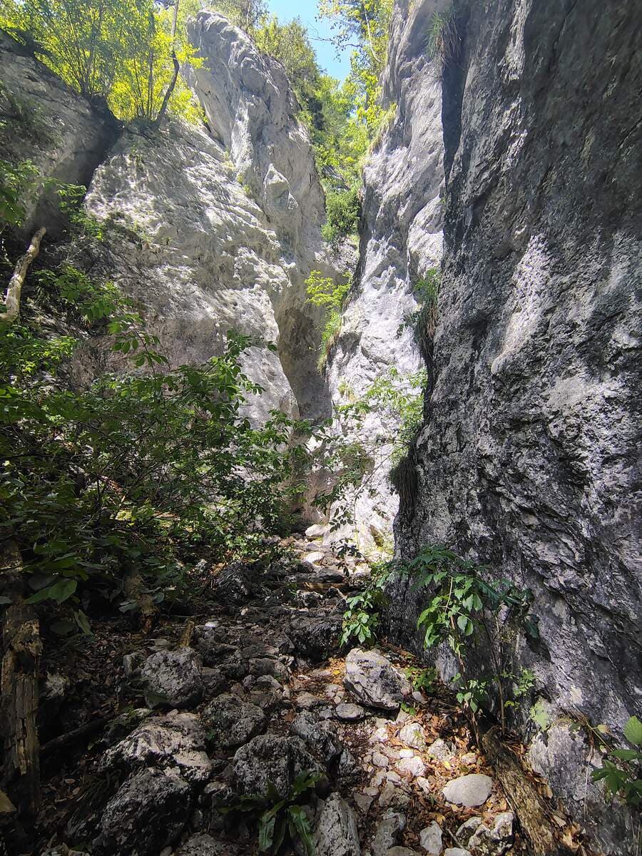 Verlauf, Schlucht