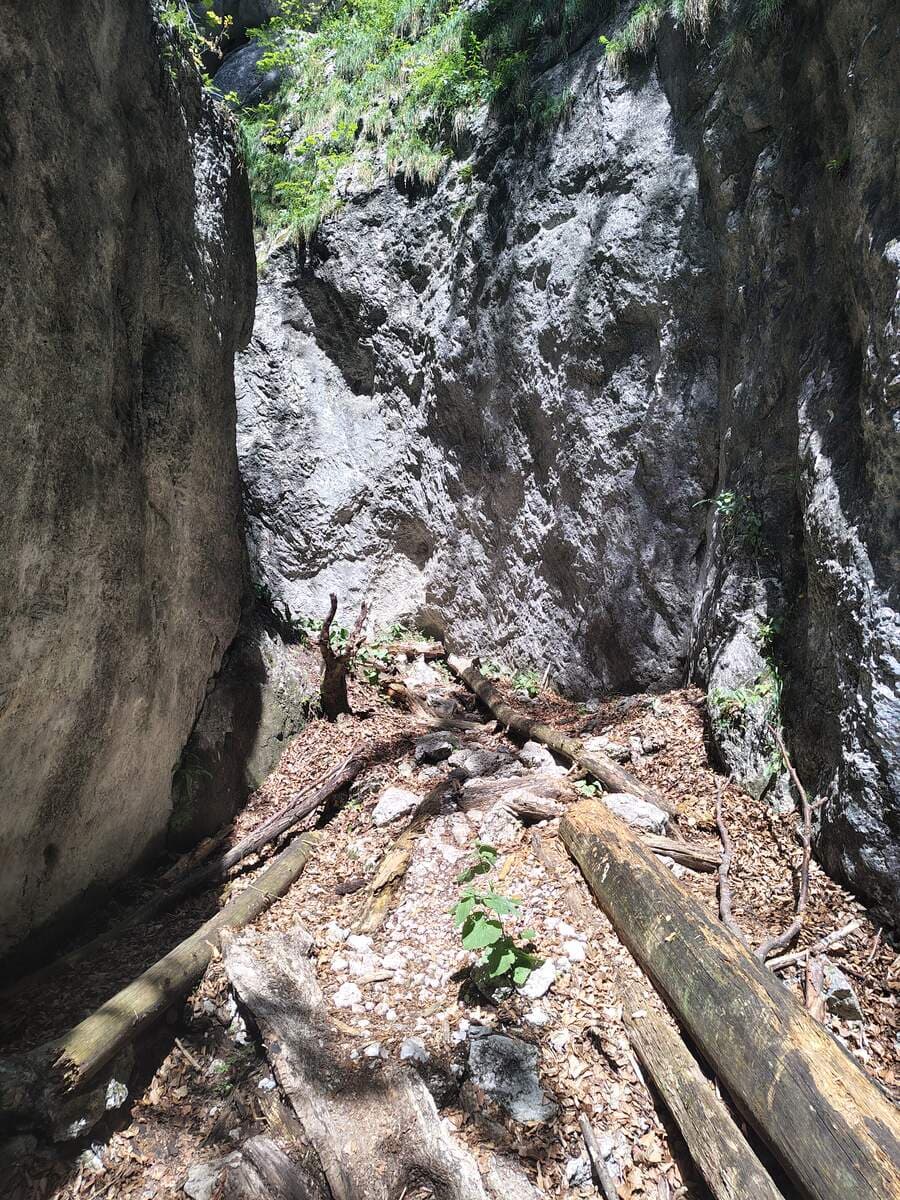 Verlauf, wieder in der Schlucht